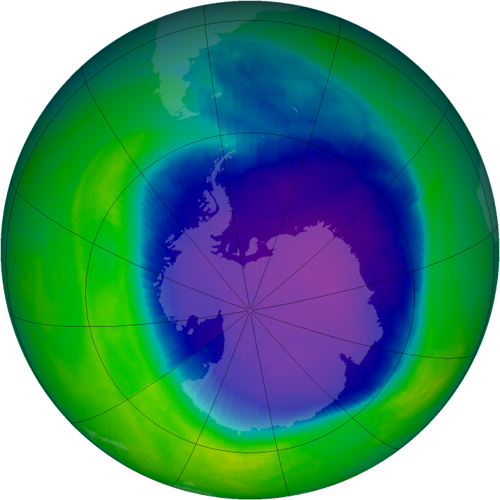 Ozone Map 2001-10-17